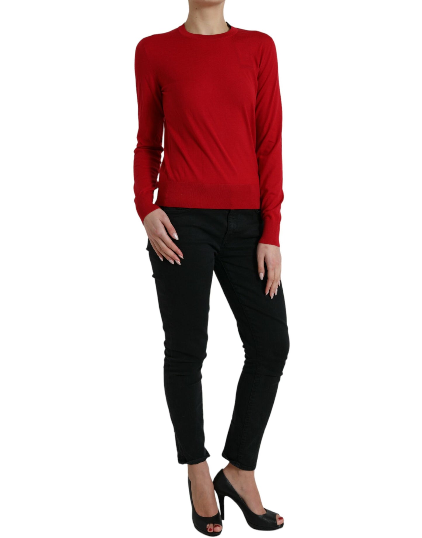 Dolce &amp; Gabbana Pullover aus Wolle in strahlendem Rot