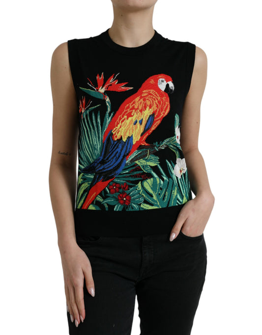 Dolce &amp; Gabbana – Elegantes Tanktop mit Rundhalsausschnitt und Dschungel-Print