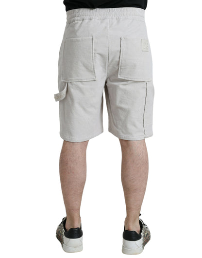 Dolce &amp; Gabbana Beige Bermudashorts aus Baumwollcord für Herren