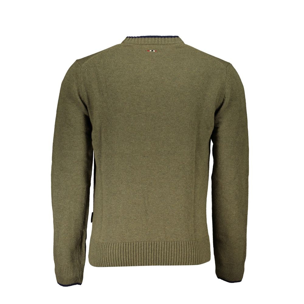 Napapijri Grüner Stoff Herren Pullover