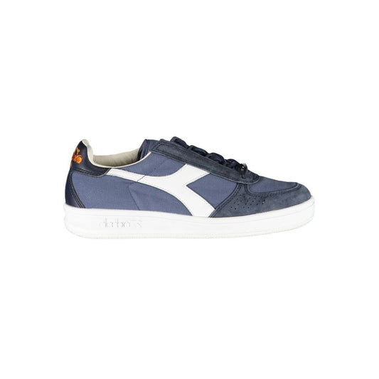 Diadora – Chic – Schnürsneaker in Kontrastfarbe in Blau