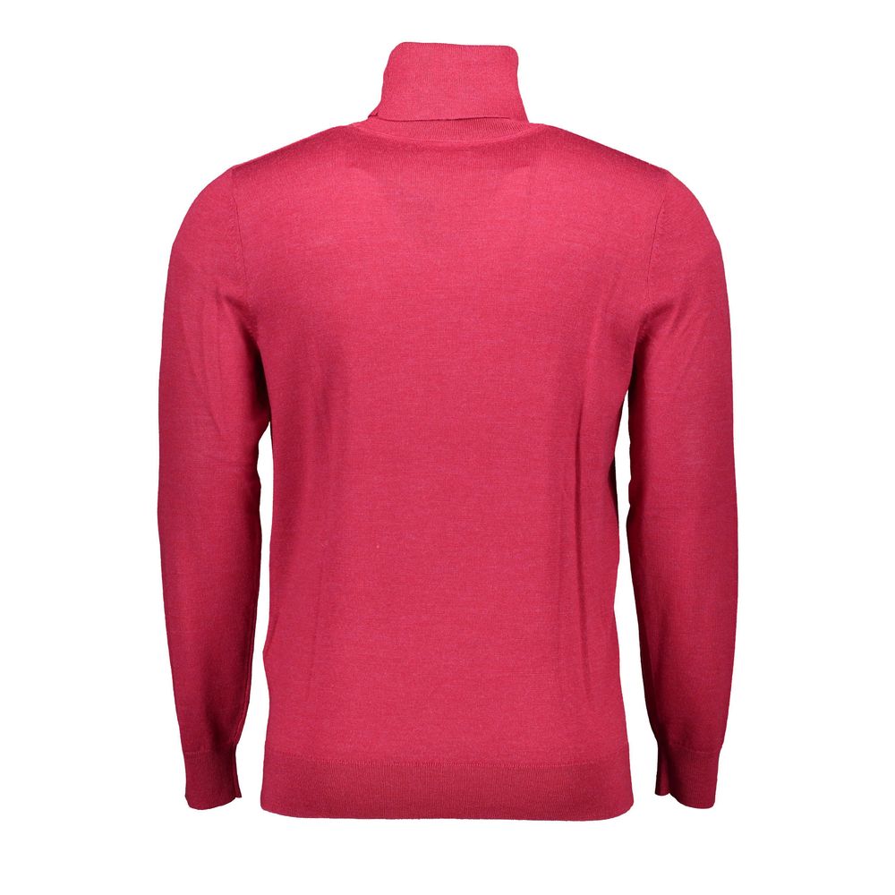 Gant Eleganter rosa Rollkragenpullover aus reiner Wolle