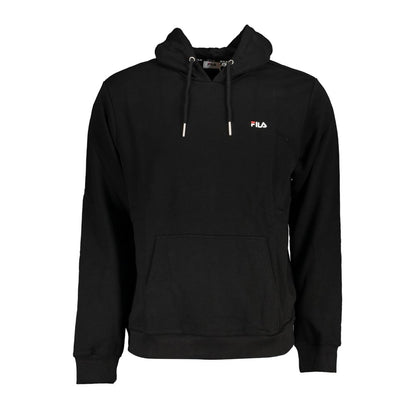 Fila – Sleek – Schwarzes Kapuzensweatshirt mit Stickerei