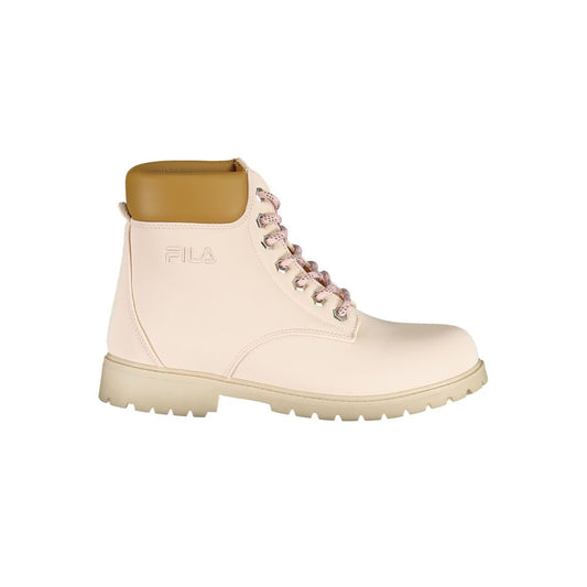 Fila Chic – Rosa Schnürstiefel mit Stickdetails