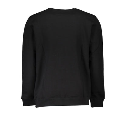 Vans – Sleek – Fleece-Sweatshirt in Schwarz mit Rundhalsausschnitt