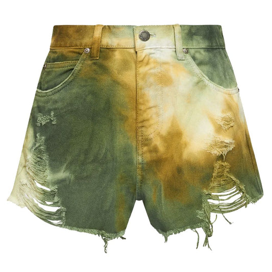 PINKO Militärgrüne Shorts aus Baumwolle für Damen