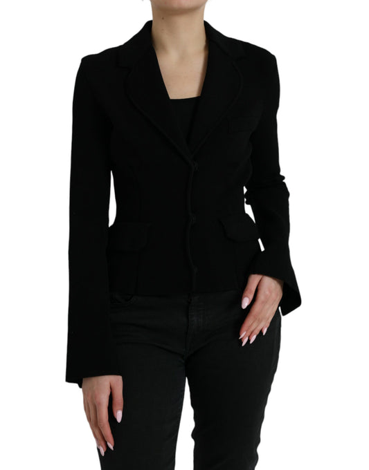 Dolce &amp; Gabbana Eleganter schwarzer Designer-Blazer für Damen