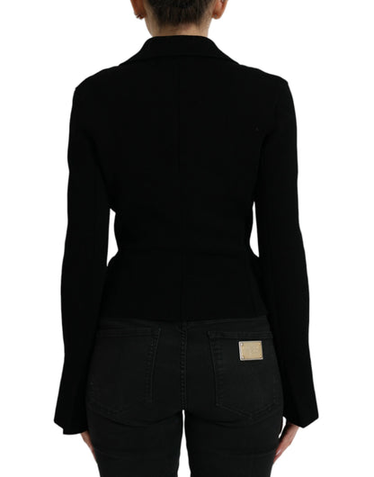 Dolce &amp; Gabbana Eleganter schwarzer Designer-Blazer für Damen