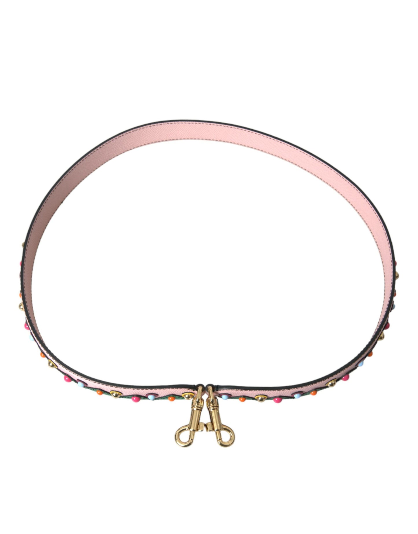 Dolce & Gabbana Pink Leather Handbag Accessory Shoulder Strap