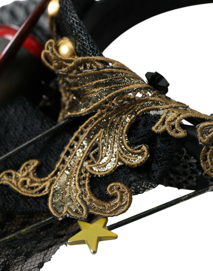 Dolce &amp; Gabbana Multicolor Missile Rocket Crystal Stars Stirnband Diadem