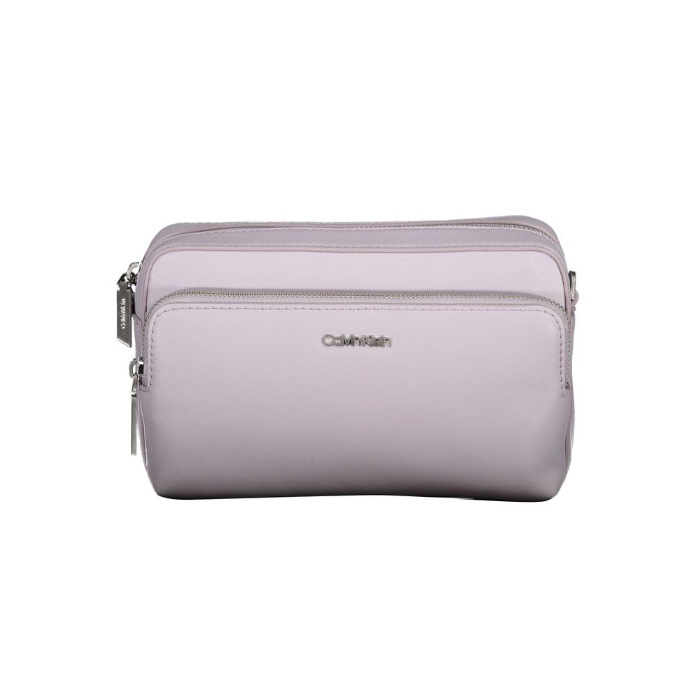 Calvin Klein – Lila – Polyester-Handtasche