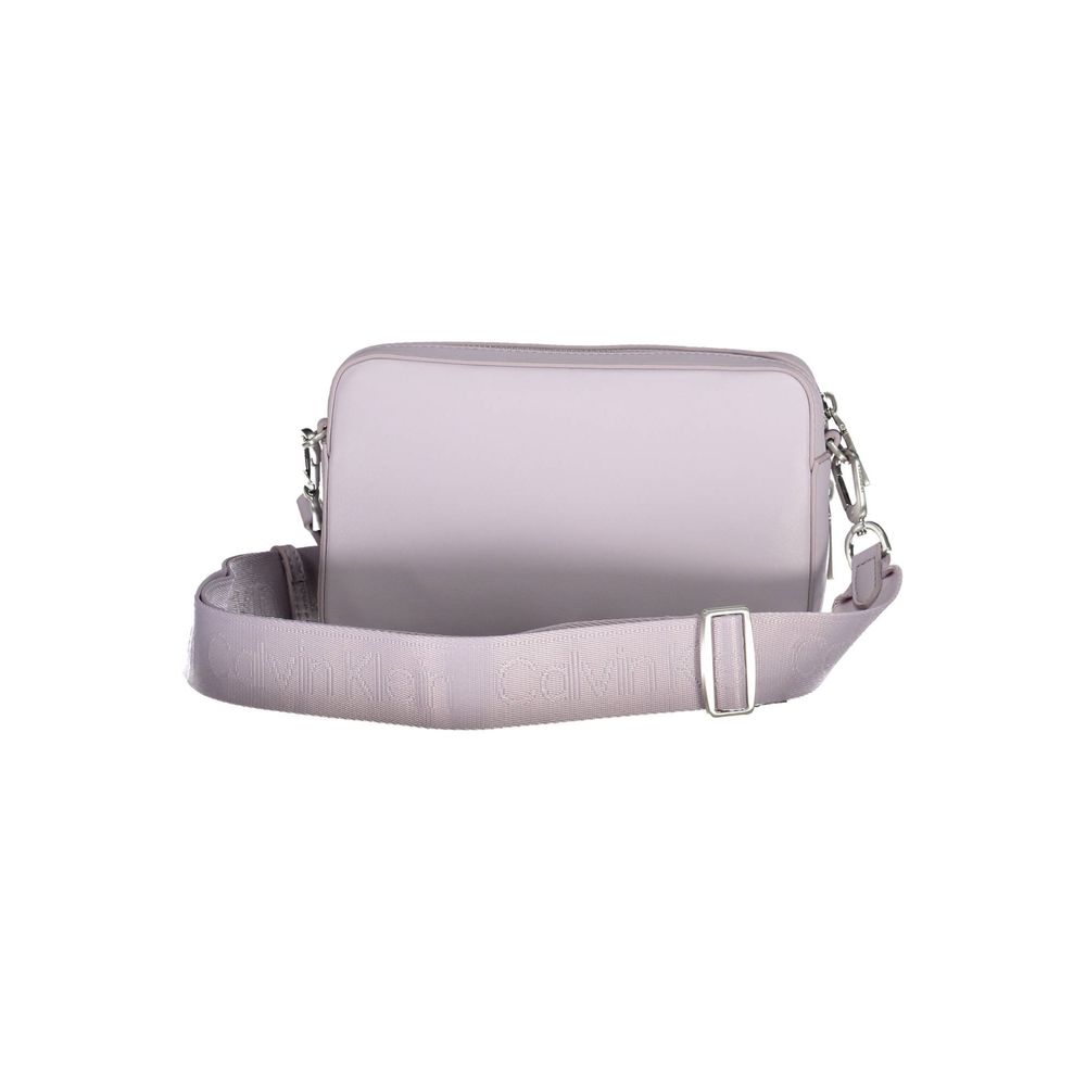 Calvin Klein – Lila – Polyester-Handtasche