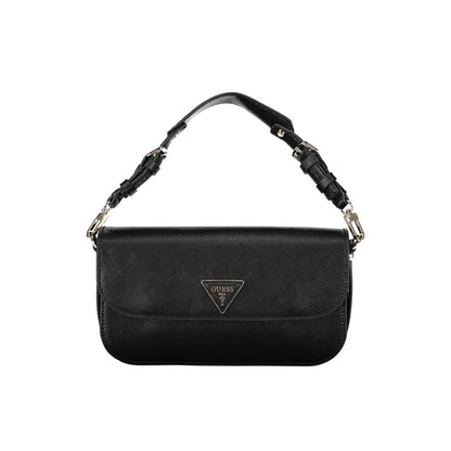 Guess Jeans – Schwarze Handtasche aus Polyethylen