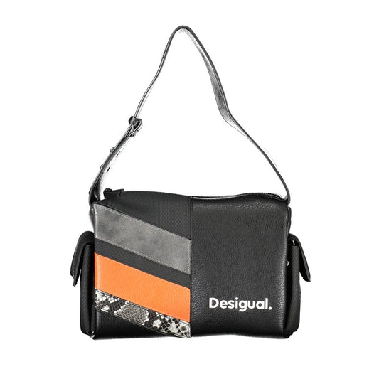 Desigual – Schwarze Handtasche aus Polyethylen