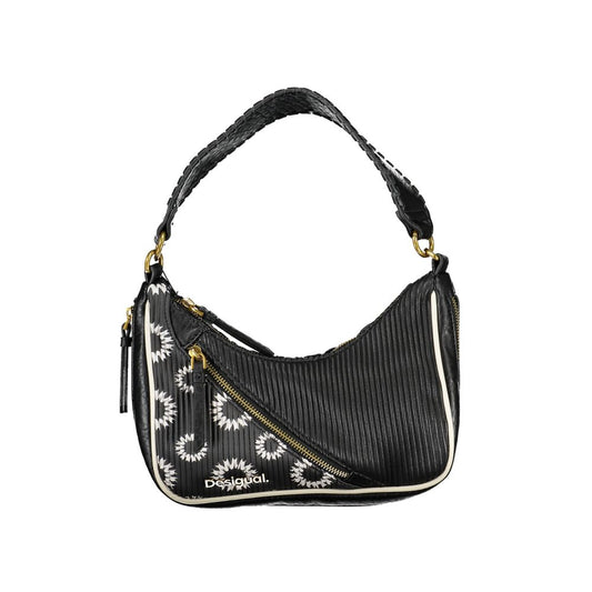 Desigual – Schwarze Handtasche aus Polyethylen