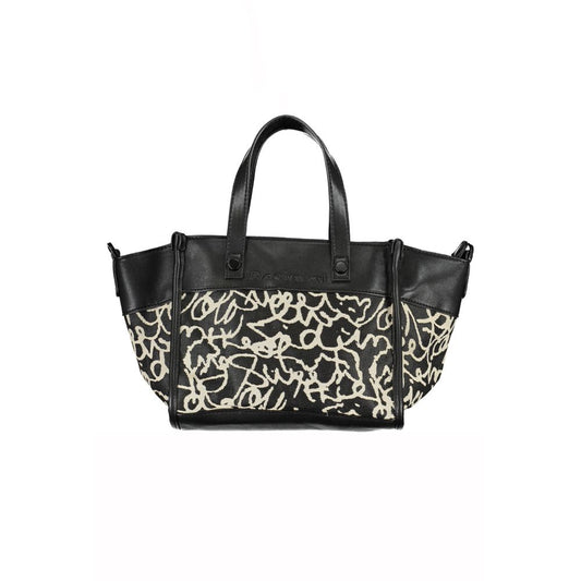 Desigual Schwarze Polyester-Handtasche