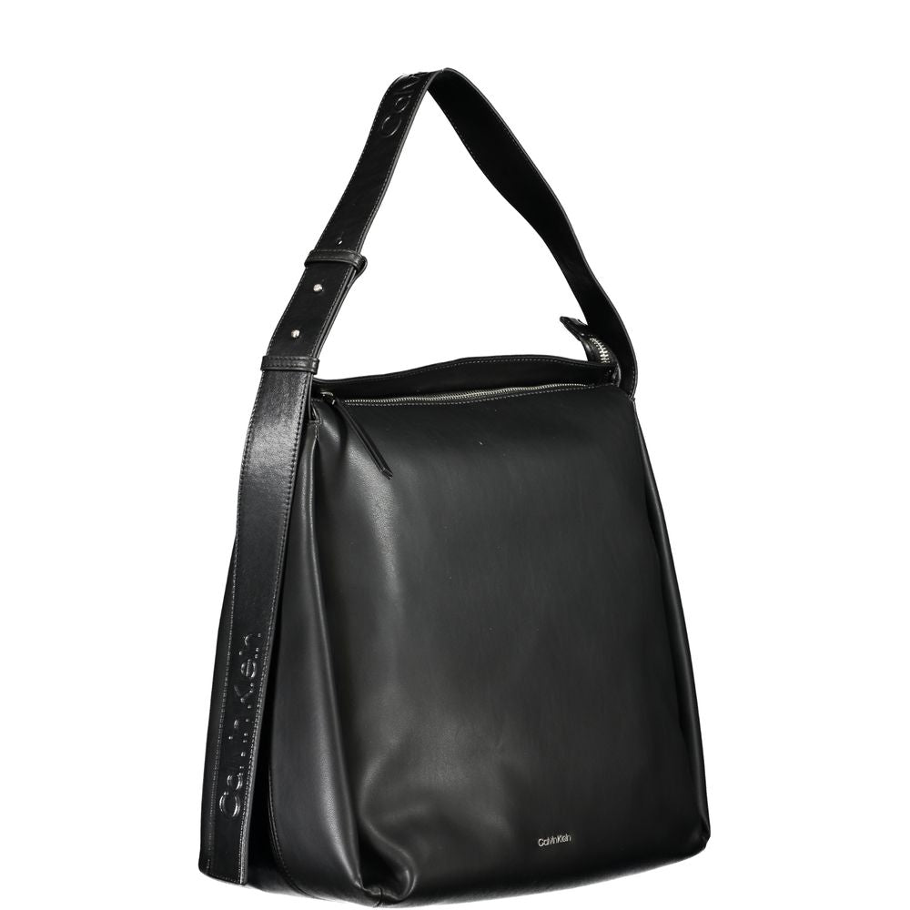 Calvin Klein – Schwarze Polyester-Handtasche