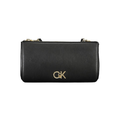 Calvin Klein – Schwarze Polyester-Handtasche