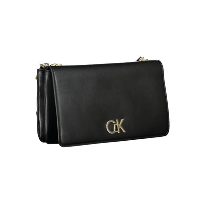 Calvin Klein – Schwarze Polyester-Handtasche