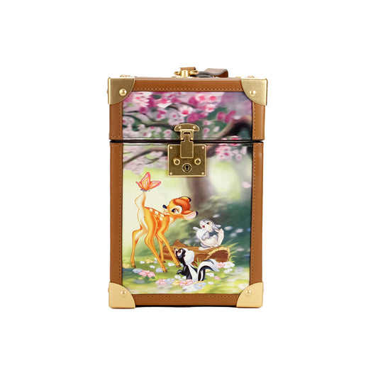 Kate Spade Disney Bambi 3D-Kofferraum bedruckte PVC-Clutch-Handtasche mit Tragegriff