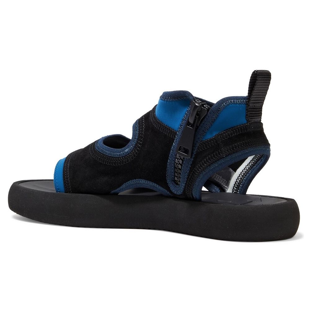 Off-White Blaue Neoprensandale für Damen