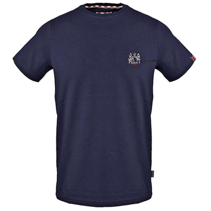 Aquascutum – Blaues Baumwoll-T-Shirt