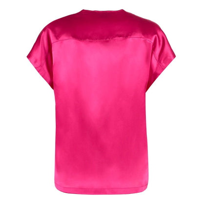 PINKO Elegante Bluse aus Seidenmischung in Fuchsia