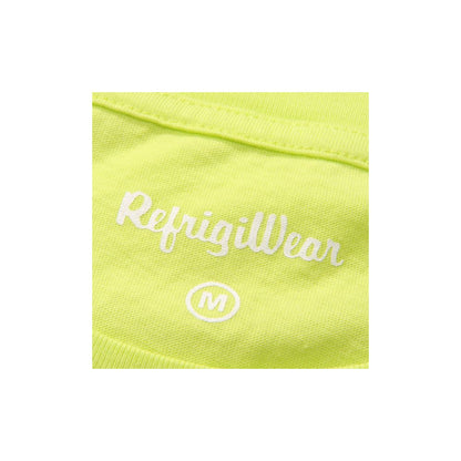 Refrigiwear – T-Shirt mit Rundhalsausschnitt und Logo in Sonnengelb