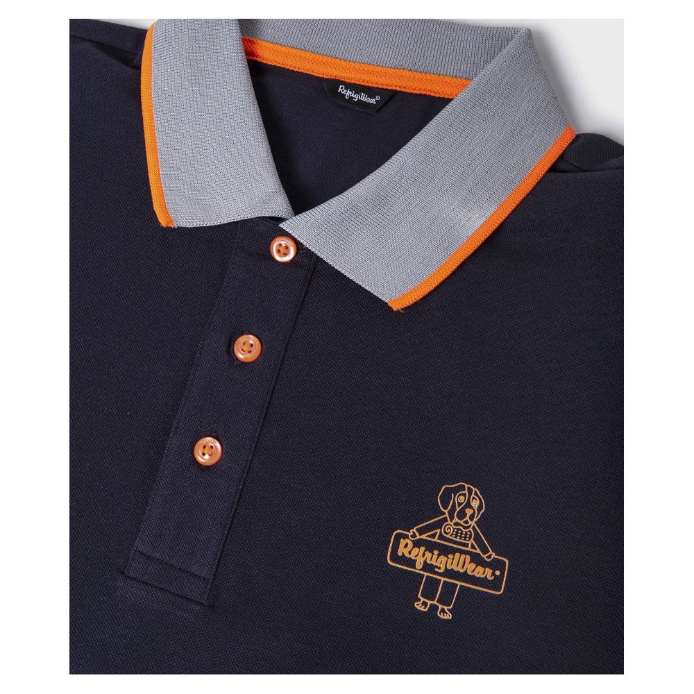 Refrigiwear Schickes Poloshirt aus Baumwolle mit Kontrastkragen