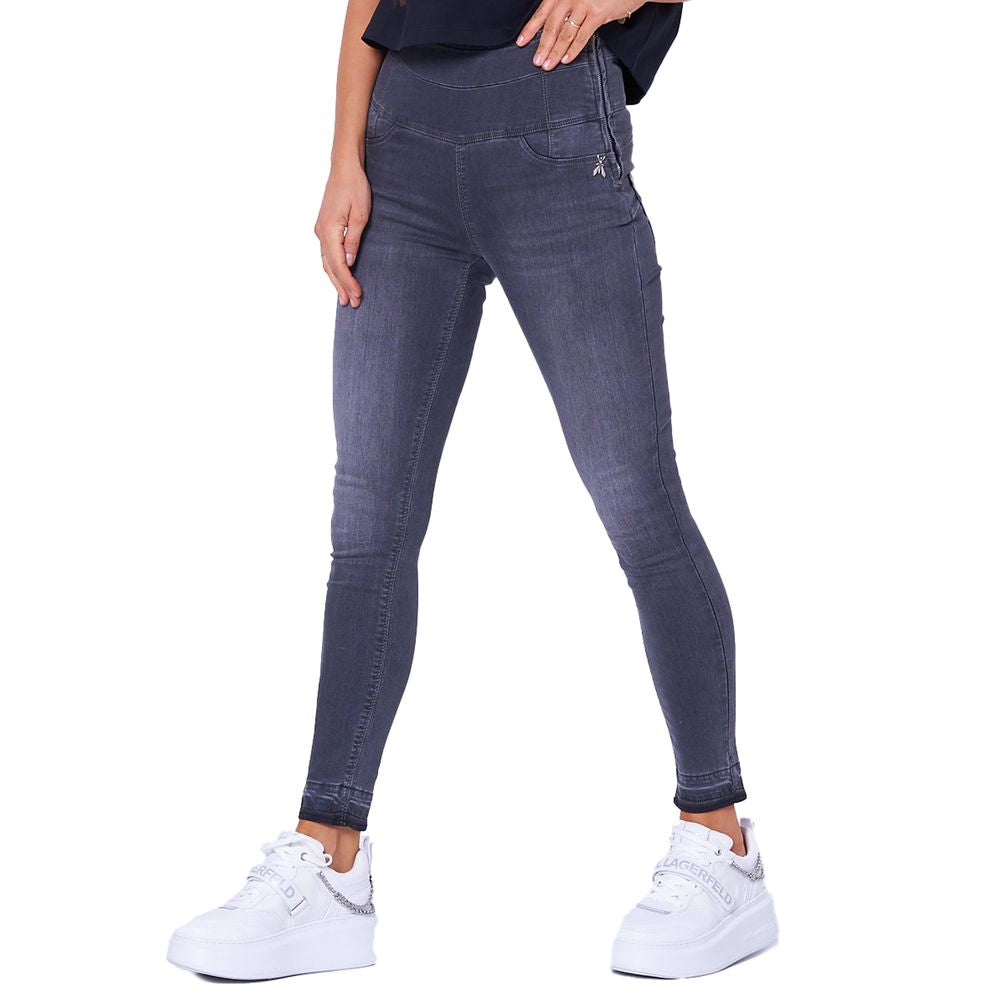 Patrizia Pepe Schicke hoch taillierte Skinny-Jeggings in Grau