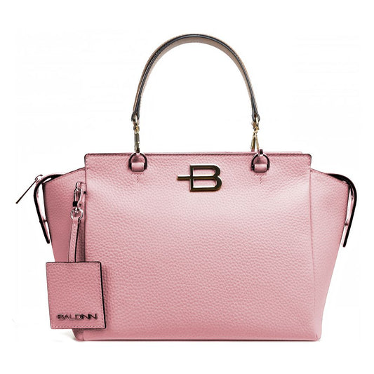 Baldinini Trend Chic Handtasche aus strukturiertem Kalbsleder in Rosa