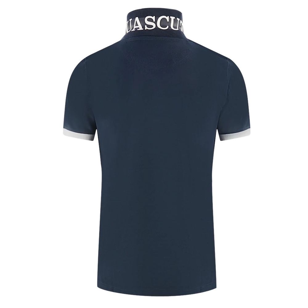 Aquascutum Elegantes Baumwollpolo mit kontrastierendem Logo-Emblem