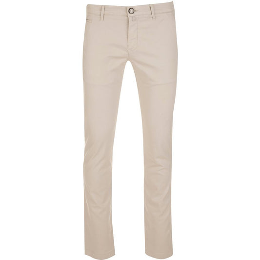 Jacob Cohen Beige Chinohose aus Baumwolle – Slim Fit Eleganz