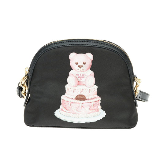 Moschino Couture – Schicke Clutch mit Teddybär-Print und Kalbslederriemen