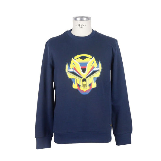 Bikkembergs blauer Herrenpullover aus Baumwolle