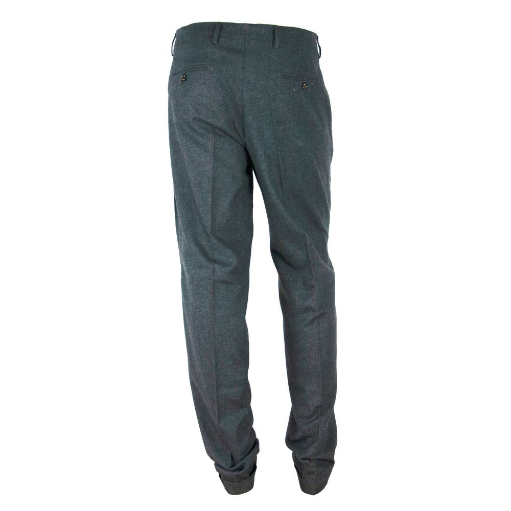 Elegant geschnittene Winterhose in Grau, Made in Italy