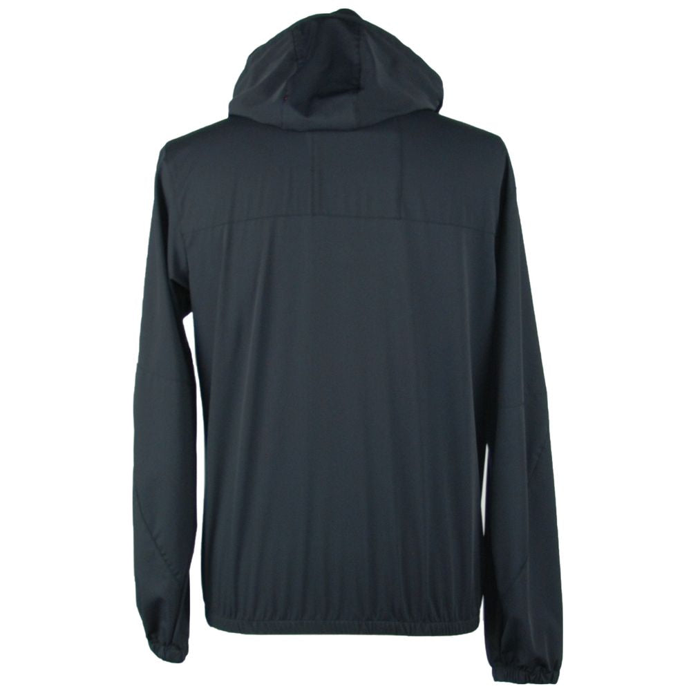 Schwarze Polyesterjacke