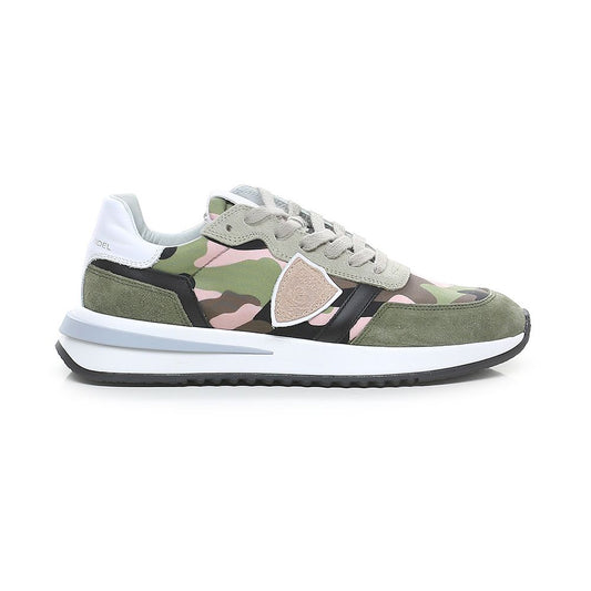 Sneaker in tessuto militare