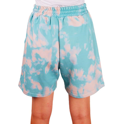 Comme Des Fuckdown Chic Zweifarbige Bermudashorts - Hellblau