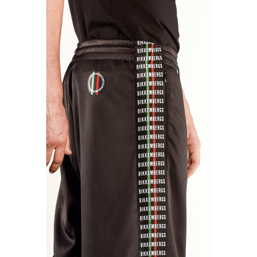 Pantaloncini in poliestere nero