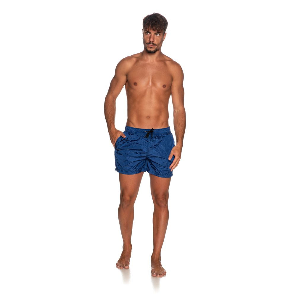 Refrigiwear Herren-Badeanzug aus Nylon, Blau