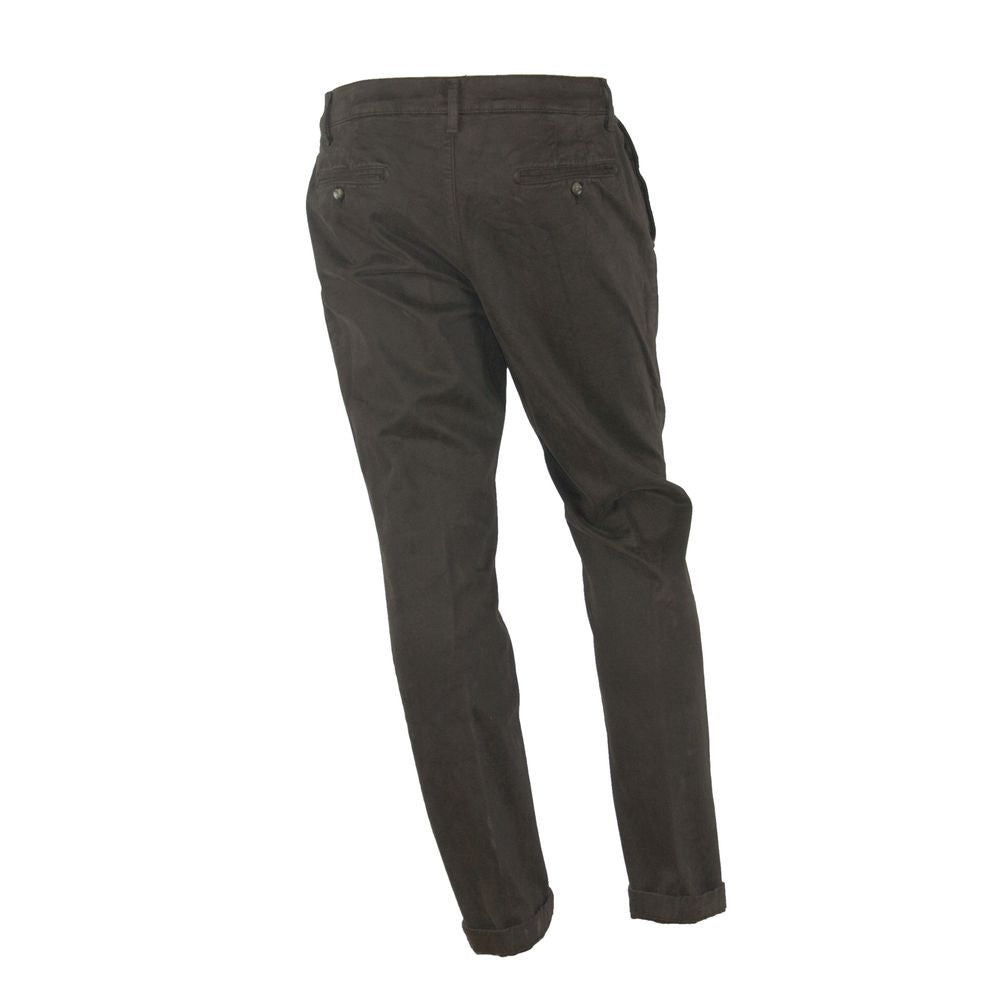 Made in Italy Elegant Brown Winter Trousers