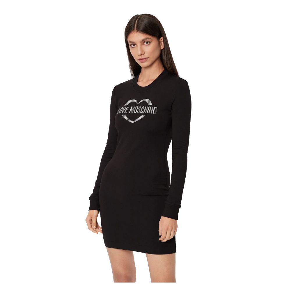 Love Moschino Schickes Logo-Kleid aus Baumwollmischung