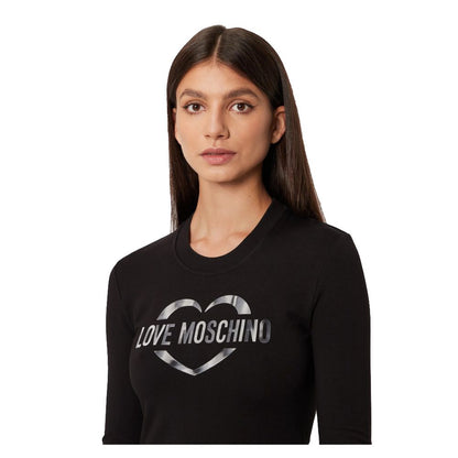 Love Moschino Schickes Logo-Kleid aus Baumwollmischung