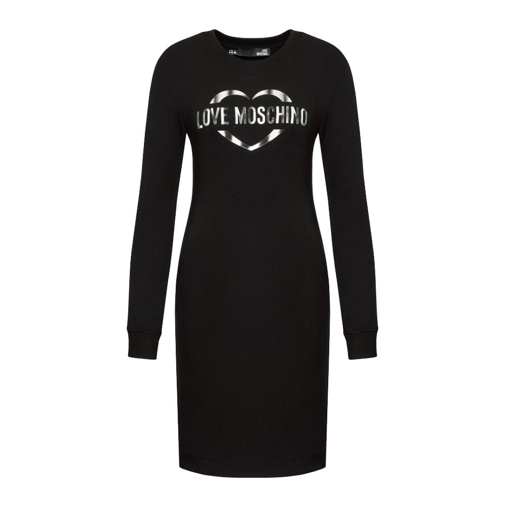 Love Moschino Schickes Logo-Kleid aus Baumwollmischung