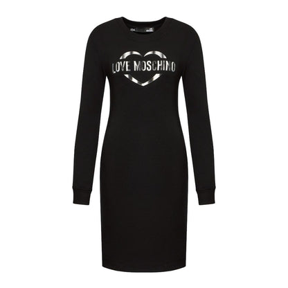 Love Moschino Schickes Logo-Kleid aus Baumwollmischung