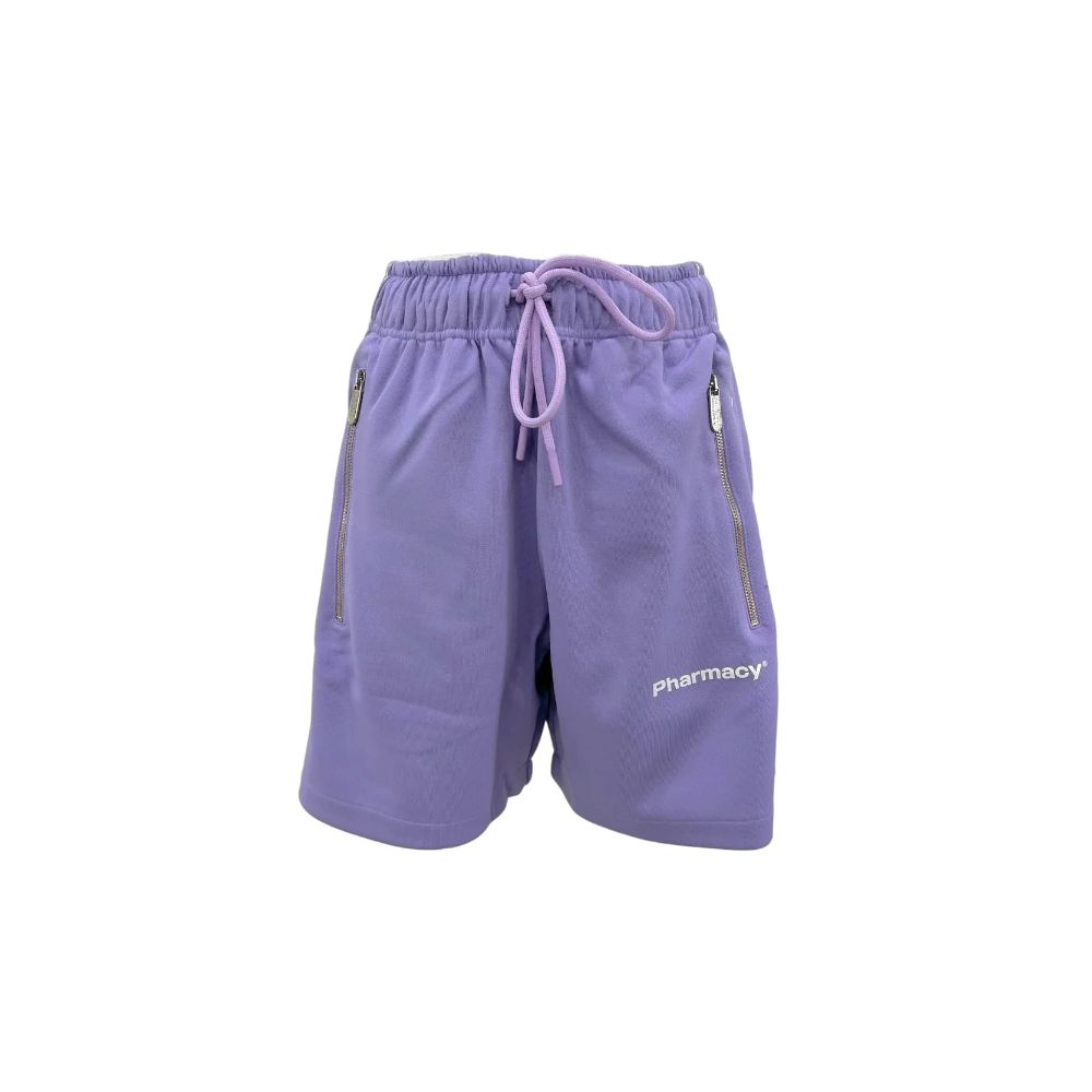 Pantaloncini in poliestere viola