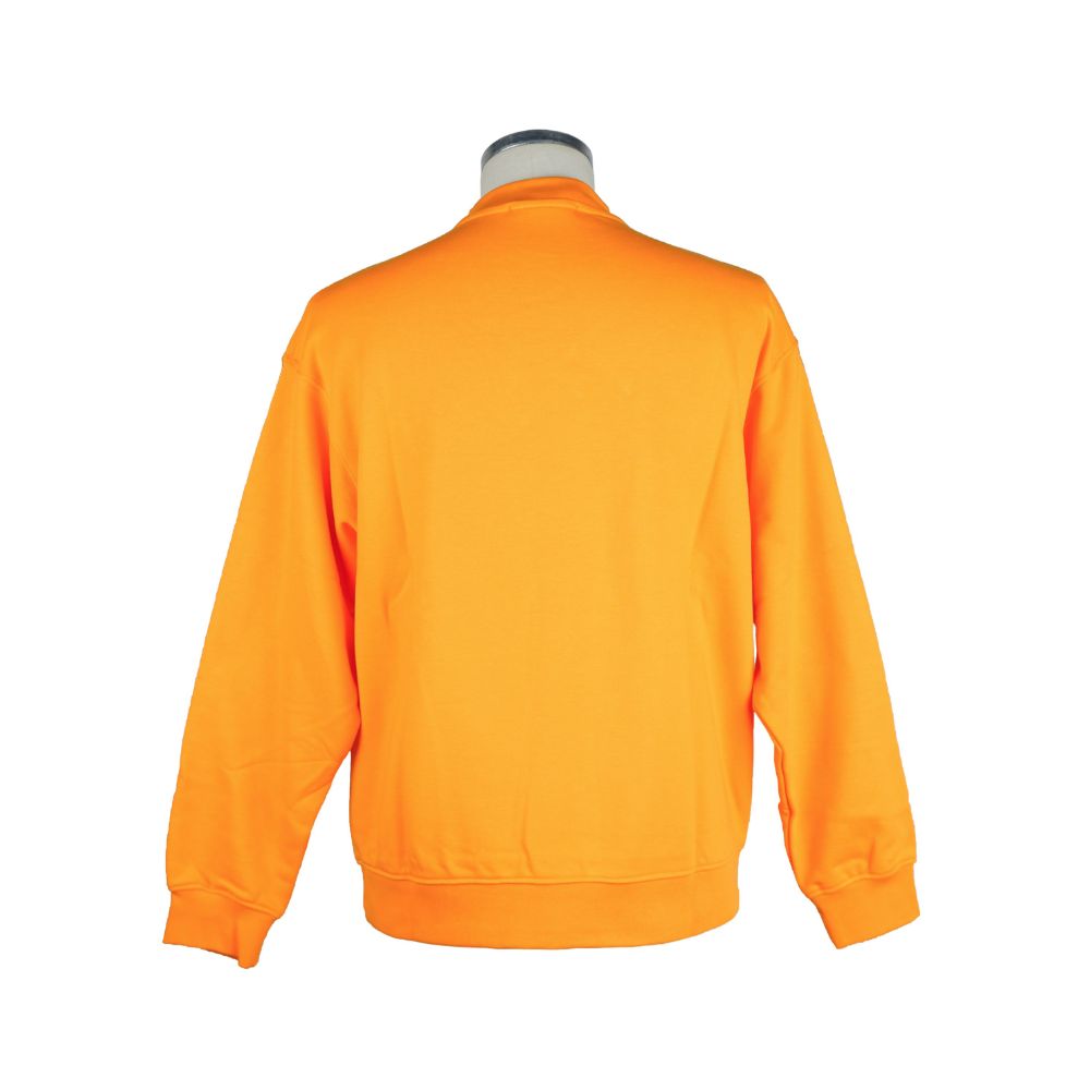 Orangefarbener Baumwollpullover