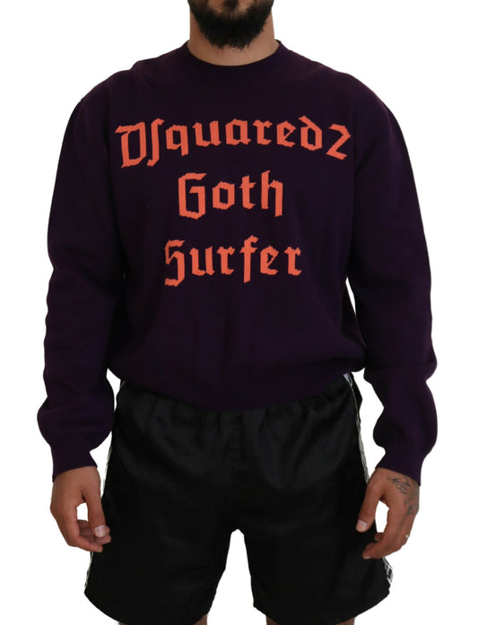 Dsquared² Lila Pullover aus bedruckter Baumwolle für Herren