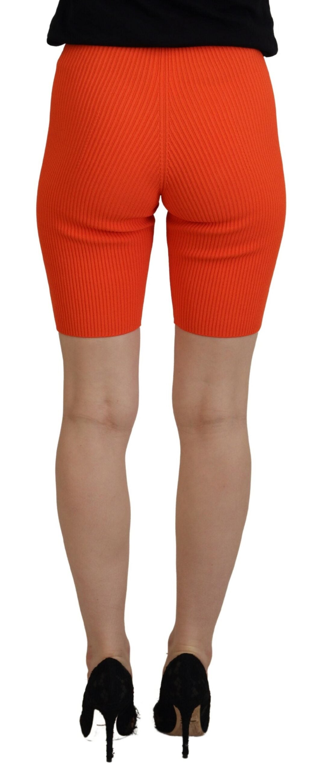 Dsquared² – Bermudashorts aus Viskose mit mittelhohem Bund und schmaler Passform in Orange